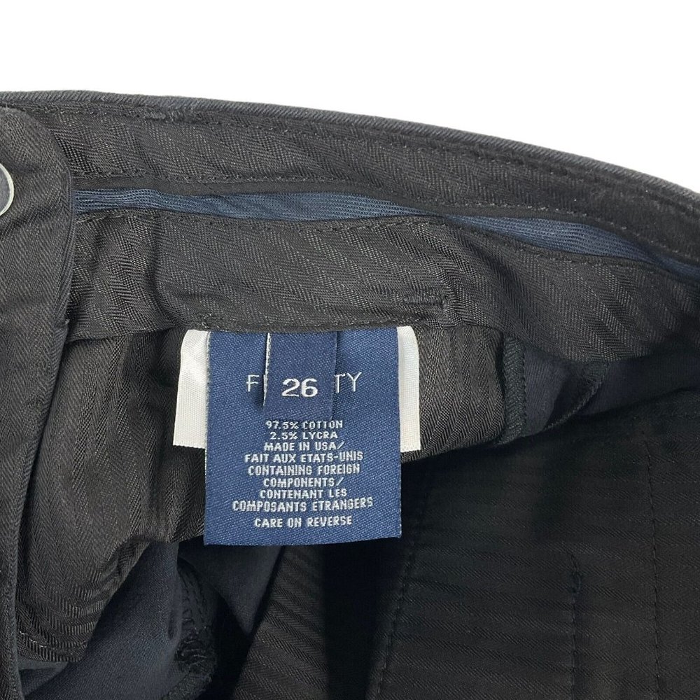 Fidelity Dress Pants Womens Size 26 Black Piper Trousers Cara Twill Charcoal Nwt - Picture 5 of 12